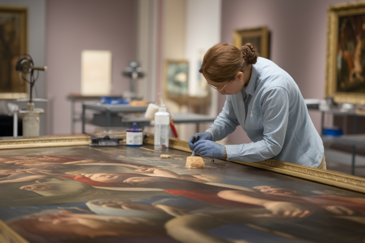 Comment restaurer des œuvres d'art lors de travaux de rénovation d'un musée ?