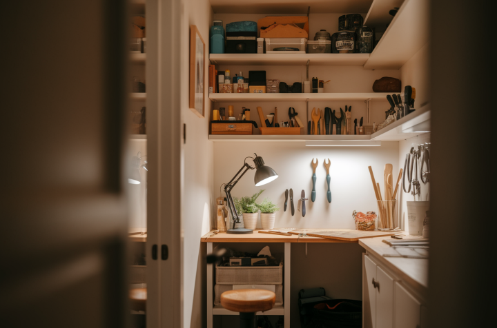 Aménager un atelier fonctionnel dans un petit espace