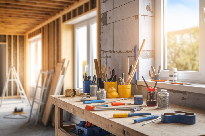 Quel équipement de chantier louer pour sa première rénovation résidentielle