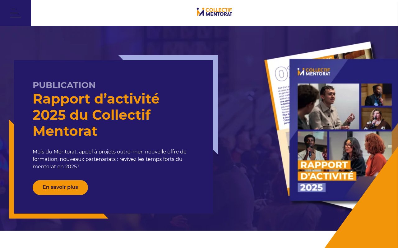 Apercu du site Lementorat.fr