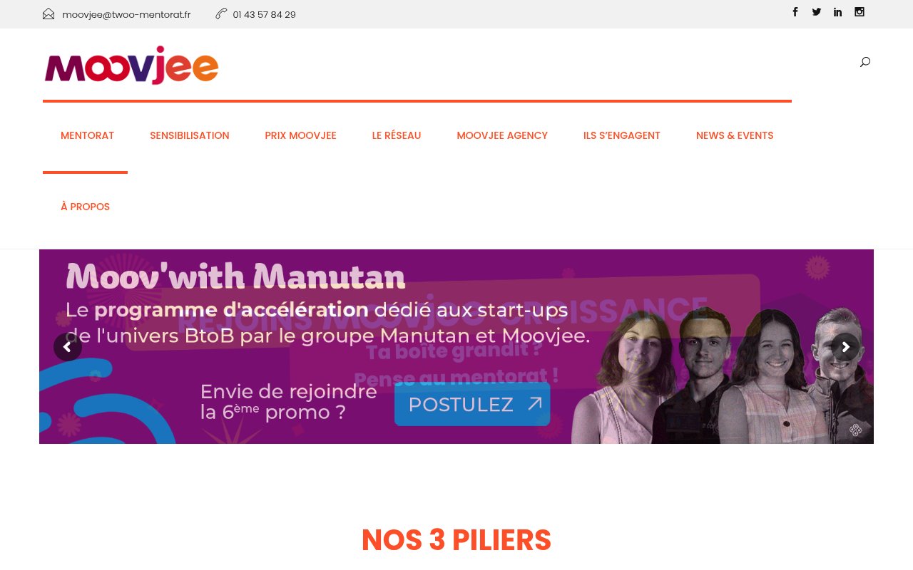 Apercu du site Moovjee